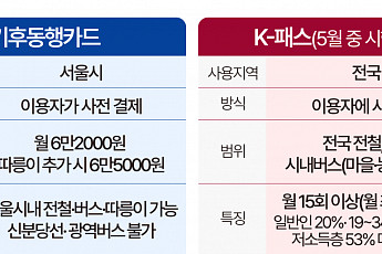 기후동행카드 vs K-패스…누가 어떻게 써야 이득? [인포그래픽]