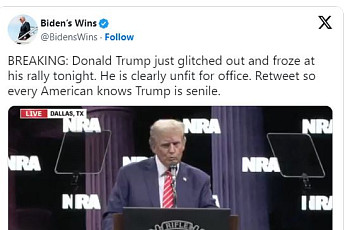 ‘77세’ 트럼프도 고령 리스크 부각...연설 도중 돌연 30초간 ‘얼음’