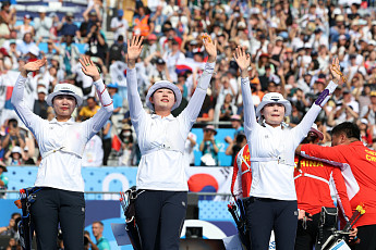 [종합]양궁 여자 단체 '올림픽 10연패' 달성…사격 오예진 깜짝 금 [파리올림픽]