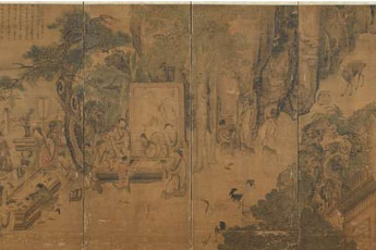 김홍도가 34세 때 그린 '서원아집도'는 어떤 작품인가?