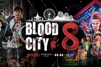 넷플릭스 ‘지우학’ 좀비, 에버랜드 ‘블러드시티’ 체험존에 등장