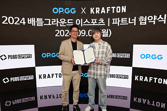 크래프톤, 오피지지와 배틀그라운드 e스포츠 파트너십 체결