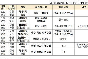 대형 산불로 국가유산 피해 심각…고운사 연루전·가운루 전소