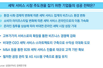 삼정KPMG “세탁 3.0 시대 ‘세탁업체’ B2B 시장 진출↑”