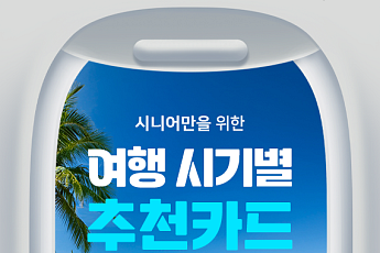 [카드뉴스] 여행 경비 줄이는 '시기별 추천 카드' 정리