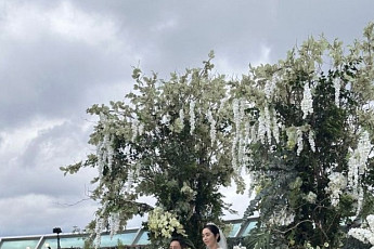 김병만, 비공개 결혼식 현장 포착⋯순백의 아내ㆍ두 자녀 총출동