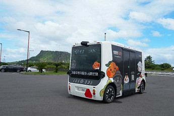 운전석 없는 제주도 관광형 자율주행버스...'일출봉 GO!'