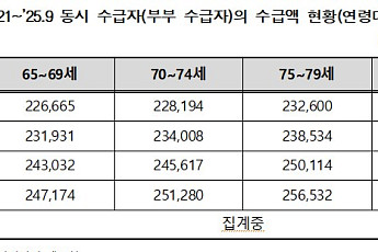 “기초연금 부부 수급액 월평균 24만원 수준…감액제도, 저소득에 불이익”
