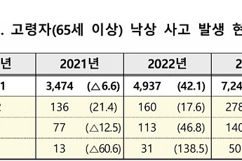 70세 이상 낙상 환자, 10년 전보다 두 배 이상 증가