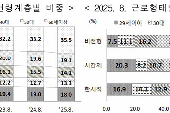 70세 이상 비정규직 근로자 120만명…30·40대 추월