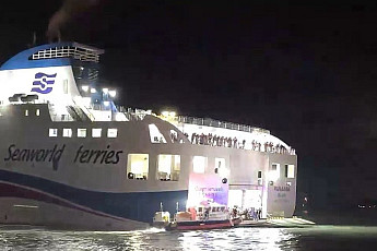 올해 2월 투입된 목포~제주 잇는 '퀸제누비아 2호' 좌초…해경 총력 구조 중