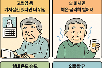 [만화로 보는 시니어 뉴스] 겨울 한파, 꼭 지켜야야 할 안전 수칙 4가지