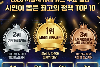 서울야외도서관, 올해 서울시민이 뽑은 정책 1위⋯기후동행카드·손목닥터9988 '상위권'