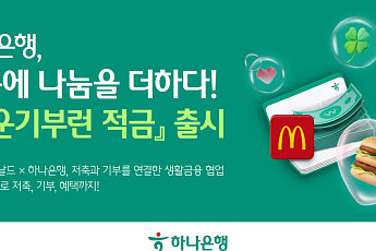 하나은행, 기부문화 활성화를 위한  ESG 특화 상품 ‘행운기부런 적금’ 출시