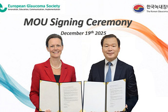 한국녹내장학회, 유럽녹내장학회와 학술교류 업무협약 체결