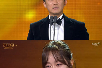 '2025 KBS 연기대상' 엄지원-안재욱, 공동 대상 수상⋯故 이순재 생각에 오열