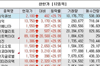 [급등락주 짚어보기] 형지엘리트ㆍ원익ㆍ스피어ㆍ셀루메드 등