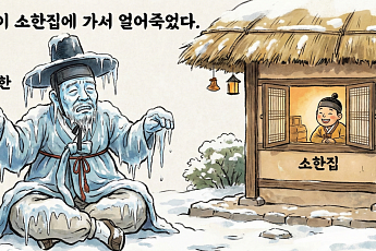 대한이 소한 집에 놀러갔다가 얼어 죽었다?