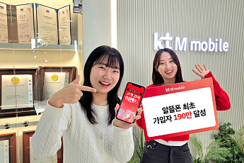 KT엠모바일, 알뜰폰 최초 ‘가입자 190만’…감사 이벤트 진행