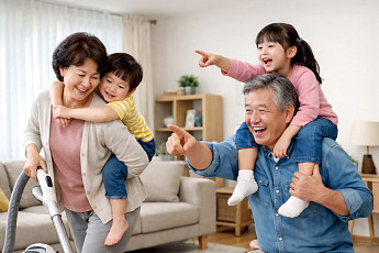 황혼육아 체력전, 피할 수 없다면