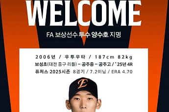 한화 이글스, 김범수 보상선수 지목…양수호는 누구?