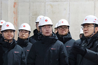 롯데건설 오일근 대표, 겨울철 건설현장 안전점검 직접 나서