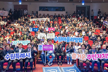 수원시 44개 동, 주민이 직접 그린 '마을 미래청사진' 완성