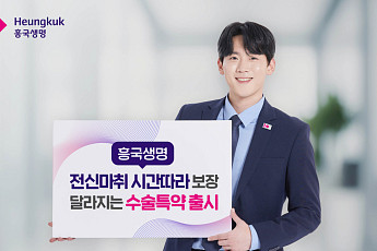 흥국생명, 전신마취 시간 따라 보장 달라지는 수술특약 출시