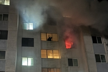 부산 해운대 아파트 화재…70대 남매 사망