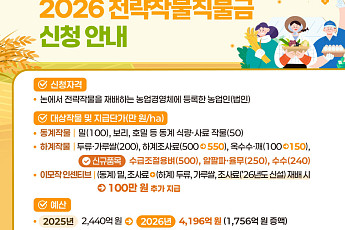 수급조절용 벼 500만원…전략작물직불금 23일부터 접수