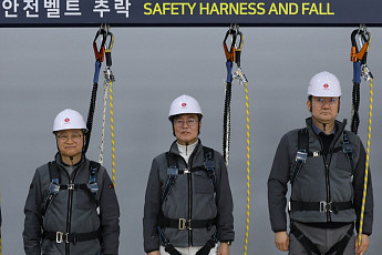 롯데건설, ‘중대재해 Zero’ 목표⋯경영진 안전체험교육 실시