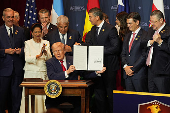 트럼프, 미주 카르텔 대응 연합 창설…서반구 영향력 확대 시동