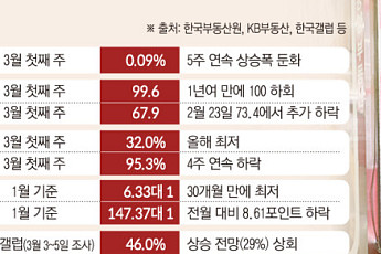 미지근한 서울 집값⋯핵심지 하락에 경매·청약까지 둔화