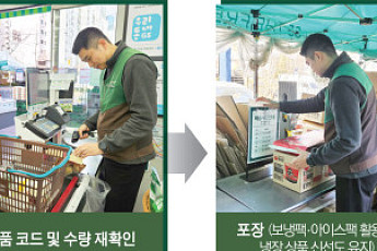 ‘알림 울리자마자 준비…1시간이면 싱싱한 식재료 배송(르포)[달아오른 K퀵커머스戰]