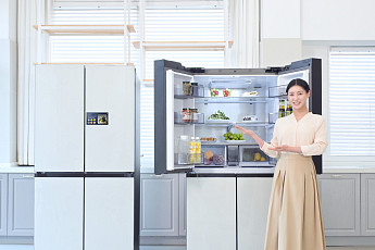 삼성전자, AI 식재료 관리 강화한 '비스포크 패밀리허브' 냉장고 출시