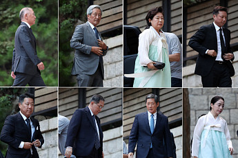 故 정주영 명예회장 25주기…범현대가 청운동 자택 집결