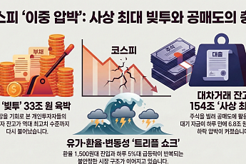 변동성 커진 코스피, 빚투 33조 다시 최대…공매도 실탄 154조