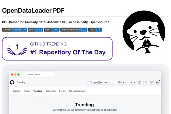 한컴, 오픈데이터로더 PDF v2.0로 깃허브 전체 오픈소스 트렌딩 1위 달성