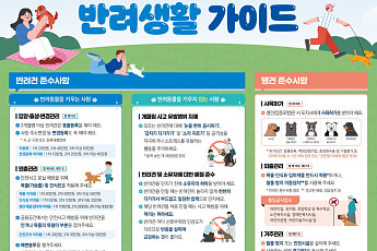 반려견 목줄·배변수거부터 낯선 개 대처법까지…정부, ‘반려생활 가이드’ 배포