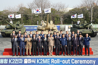 50도 폭염 이긴다...현대로템, 중동형 K2 전차 실물 최초 공개
