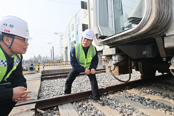 김태승 코레일 사장, 서해선 전동열차 하자 조치 현황 점검
