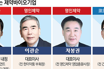 한미약품·명인제약 이어 코오롱생명과학까지…CEO 교체·조직 재정비