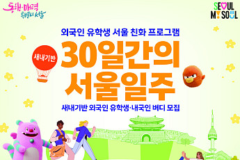 서울시, 유학생 위한 ‘30일간의 서울일주’ 참가자 모집⋯올해 300명으로 확대