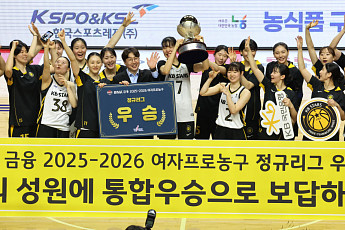 여자농구 KB, 2년 만에 정규리그 우승⋯통산 6번째