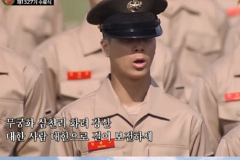 정동원, 해병대 입대 후 첫 등장…'소년 이미지' 벗고 군인 변신