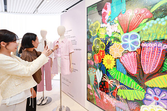 [포토] 한섬, 봄 맞이 패션ㆍ예술 접목 전시 선봬