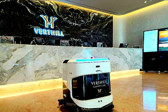 라이노스, AI 청소로봇 ‘휠리’ 베르힐 컨트리클럽·강남파이낸스센터 운영