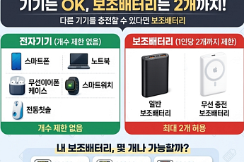 “에어팟 케이스도 배터리?”...기내 보조배터리 반입 기준 한눈에 [인포그래픽]