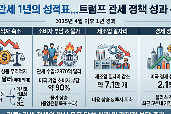 트럼프 관세 정책 후 1년...성과 따져보니 [인포그래픽]