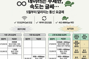 5월부터 달라지는 통신 요금제 개편 핵심 한눈에 [인포그래픽]